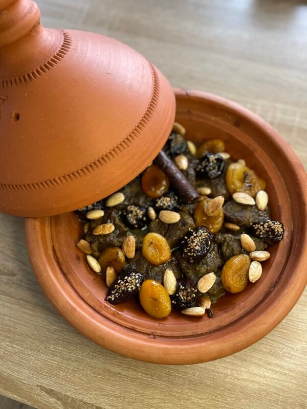 Tajine de Bœuf aux pruneaux et abricots
